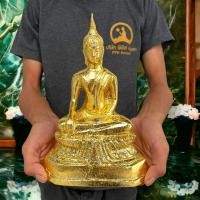 ราคา [MA3]-1พระพุทธรูปปางสะดุ้งมาร หน้าตัก 5 นิ้ว งานทองเหลืองปิดทองทั้งองค์ สวยงาม Premium เหมือนพระพุทธรูปทองคำ (23671939104)