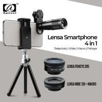 ราคา APEXEL 4 in 1 เลนส์สมาร์ทโฟน Telephoto Wide Macro Fisheye - APL-22X105-4IN1 (28587907479)