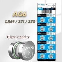 ราคา 10PCS Alkaline Battery AG6 1.55V Button Coin Cell 371 LR920 SR927 171 L921 Watch Batteries (23080184860)