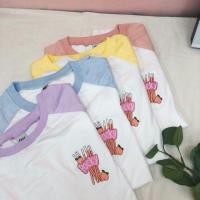 ราคา _____Oversize_____ ปักป๊อกกี้ แขนสโลป (1395105172)