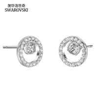 ราคา Swarovski / Swarovski ต่างหูเพชรกลมชุบโรเดียมหญิง (58159210914)
