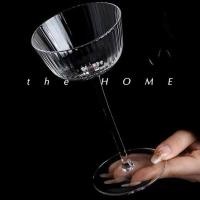 ราคา 【พร้อมส่งในไทย】Martini glass Cocktail แก้วค็อกเทลทรงาสูง รุ่นลายทาง (27715398739)