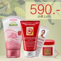 ราคา ชุดเซ็ทสุดคุ้ม คามิล&กลีโซลิ ครีมบำรุงมือและเล็บ สูตรเข้มข้นพิเศษ + ครีมบำรุงผิวหน้า + วาสลีนอเนกประสงค์ (21259044934)