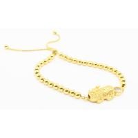 ราคา สร้อยข้อมือปี่เซียะเนื้อทองทราย 18 K (2139072704)
