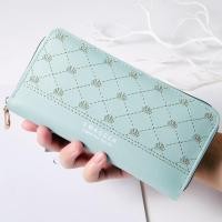 ราคา กระเป๋าสตางค์ใบยาว ปักลายมงกุฎ(GC-016) (20339744084)