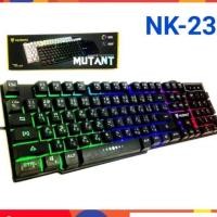 ราคา Nubwo NK-23 Mutant Gaming Keyboard คีย์บอร์ดเกมมิ่ง DOME ไฟทะลุ (6639544711)