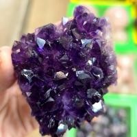 ราคา ✨ อเมทิสต์สีม่วงเข้ม AMETHYST NEW LOT URUGUAY หินผลึก 90-165gอเมทิสต์ มาจากอุรุกวัย สวยมาก อเมทิสต์แท้100% (26435775588)