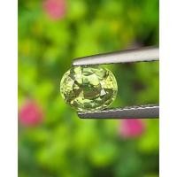 ราคา พลอย บุษราคัม (yellow sapphire) 1.25 กะรัต (Cts.) ดิบ (Unheated) พลอยแท้ อัญมณีมงคลประจําวันเกิด (20567941156)