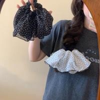 ราคา ยางรัดผม polka dot ผ้าชีฟอง ยางมัดผม แฟชั่น (40906388943)