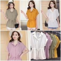 ราคา เสื้อเชิ้ตผูกเอวน่ารัก (367270999)