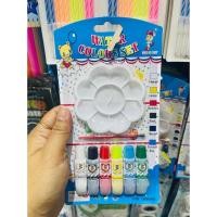 ราคา ชุดระบายสีน้ำ สีน้ำ สีน้ำแบบแห้ง สีน้ำก้อน สีน้ำตลับ สีน้ำหลุม 12สี แถมพู่กัน (9357501760)