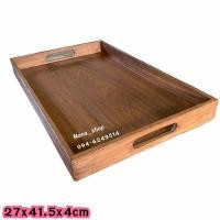 ราคา ถาดไม้สัก ถาดเสิร์ฟ ถาดไม้สักแท้คุณภาพดี (5370436043)