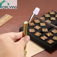 ราคา เครื่องมือการพิมพ์หนังโลหะผสม DIY อานทํางานมืออาชีพทําเครื่องมือแสตมป์หัตถกรรมชุดแกะสลักสําหรับหนัง [Ciflying.th] (49059356536)