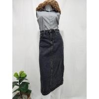 ราคา ขนาดเอวปรับได้ตามการขยับกระดุมค่ะ เอว 23"-27" กระโปรงยีนส์มือสอง ทรงกึ่งสอบกึ่งเอ ผ่าหลัง วินเทจ นำเข้าเกาหลี จีน (26013737243)
