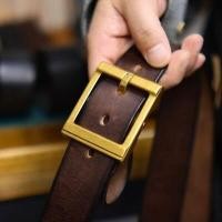 ราคา King Leather เข็มขัดหนังวัวแท้ นำเข้าจากอิตาลี Genuine Leather Belt Made in Italy IT-10 (19568670221)