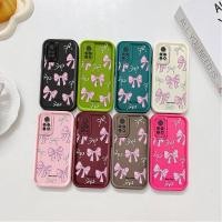 ราคา สวยสีชมพูโบว์โบว์สําหรับ Apple iPhone 11 12 13 14 15 11Pro Max 6 6s 6Plus 7 8 7 Plus X XS MAX XR XS 12 Pro Max 13 Pro Max 14 Pro Max 15 Pro Max นุ่ม เคสโทรศัพท์กันกระแทก (49908756304)