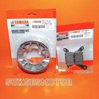 ราคา ชุดผ้าเบรคหน้าและหลังสําหรับ yamaha Mio m3, Fino 125, Soul GT 125, X - Ride 125 freego มอเตอร์ไซค์ (51759054444)