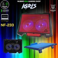 ราคา GAMING NUBWO NF-233 COOLER PAD IGRIS พัดลมโน๊ตบุ๊ค พัดลมรองโน๊ตบุ๊ค พัดลมระบายความร้อนโน๊ตบุ๊ค 2 พัดลม 233 (22948149891)