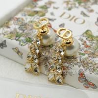 ราคา DIOR2424 Letter Pearl Wheat Ear ต่างหูเพชรเต็มหญิง All-Match (48909321624)