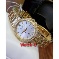 ราคา ALBA นาฬิกาข้อมือผู้หญิง Signa Quartz เรือนสีทอง รุ่น AH7CX0X AH7CX0X1 AH7CX0 (25738112305)