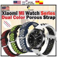ราคา สายนาฬิกา Xiaomi Watch S4/ Color /S3 /Watch 2 /Pro /Color Sports /S1 /Active,Dual Color Perforated Strap 22mm,Tali Jam Mi (48708309412)