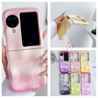 ราคา Gradient 3D Meteorite รูปแบบเคสโทรศัพท์ Oppo Find N3 Flip N2 Flip Candy Color Wave เคสซิลิโคนอ่อนนุ่มกันกระแทก TPU Cover (24633272197)