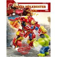 ราคา เลโก้จีน เลโก้ซุปเปอร์ฮีโร่ ฮัลค์บัสเตอร์ Superhero Iron Man MK44 Hulkbuster SX4009 หุ่นยนต์แปลงร่าง 2 แบบ @Blockjeen (2309704267)
