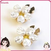 ราคา ORIENTTK กระดุมข้อมือดอกไม้, ฝาครอบปุ่มมุกดอกไม้, ของขวัญลูกปัดเย็บฟรีกระดุมข้อมือ DIY ปุ่มเสื้อคลิปชุดผู้หญิง (41680251485)