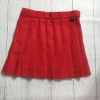 ราคา กระโปรงนักเรียนจีบรอบ​ กระโปรงอนุบาลสีแดง​ มือสอง (23243886428)