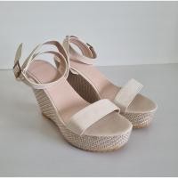 ราคา รองเท้าส้นตึก หนังสีขาว เบอร์ 37 มือสอง (24934012027)