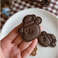 ราคา พิมพ์คุกกี้ลายสุนัขใส่หมวกคริสต์มาส cookie cutter (28961351291)