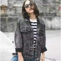 ราคา BRIGHTSELL - เสื้อแจ็คเก็ตยีนผู้ชาย Ripped วัสดุหนาไม่ซีดจาง เสื้อแจ็คเก็ตยีนผู้ชายระดับพรีเมียม (28732442294)