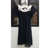 ราคา เดรสสั้นแขนเลยสีดำ ผ้าลูกไม้ยืดนุ่มใส่สบาย งานป้าย ไซส์s/m/l (3034221105)