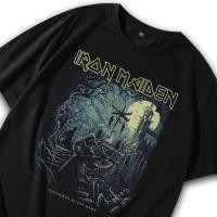 ราคา Premium 220GSM เสื้อยืดผ้าฝ้าย 100%GXG S-3XL แฟชั่น Baju Kaos Iron Maiden เสื้อคอกลมคุณภาพสูง CODfor man 10 (49155767551)