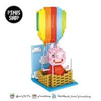 ราคา Lego nano block LOZ Peppa Pig ตัวต่อ เลโก้นาโนบล็อค ลอซ เปปป้าพิก หมูสีชมพู (815508409)