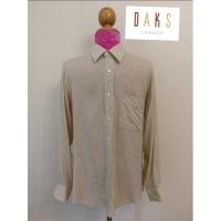 ราคา DAKS LONDON Brand_2nd (DAKS-License) เสื้อเชิ้ต​แขนยาวผ้าฝ้าย 100% (Made in Japan) แท้มือสองกระสอบนำเข้า (12607077447)