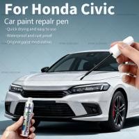 ราคา สําหรับHonda Civicรถซ่อมสีปากกาTouch Up Scratch Remover DIYอุปกรณ์รถยนต์สีฟ้าB593MสีขาวNH578 เงินNH830Nสีขาว (55654090790)