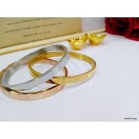 ราคา กำไลโอม "มั่งมี เพิ่มความปัง"(สีทอง/สีเงิน/สีนาค) - หน้ากว้าง 5 mm. (17620103076)