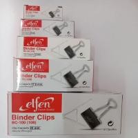 ราคา คลิปหนีบดำ Binder Clips elfen @12ตัว/กล่อง (25408565488)