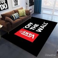 ราคา Vans printed non-slip polyester carpet living room floor mats room decoration different designs (28687821039)