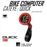 ราคา ไมล์วัดวามเร็วจักรยาน CATEYE : QUICK CC-RS100W WIRELESS BIKE COMPUTER สีดำ-แดง (24651804385)