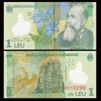 ราคา [Fidelity] Romania 1 Leiyi ธนบัตรพลาสติก Random Year เหรียญต่างประเทศ ธนบัตรใหม่ เหรียญแท้% Q260422 (49659320986)
