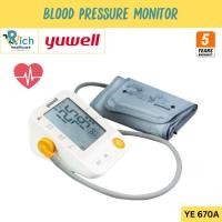 ราคา Yuwell Electronic Blood Pressure Monitor เครื่องวัดความดันโลหิต รุ่น YE670A [รับประกัน 5 ปี] (27456351868)