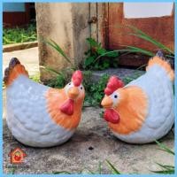 ราคา ตุ๊กตาเซรามิคแต่งสวน ไก่เซรามิค ไก่แจ้ (คู่) ตุ๊กตาจัดสวนหย่อม 7*9นิ้ว ตุ๊กตาแต่งสวนตัวใหญ่ (29701147654)