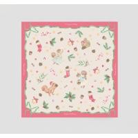 ราคา Frosted Berry & Minty Forest | ผ้าพันคอ ผ้าคลุมไหล่ซาติน Silk Satin 100x100 ซม. (46555295712)