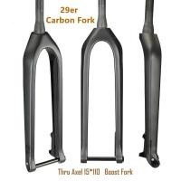 ราคา Boost ส้อม MTB 29er 110*15 มม. Downhill ส้อมจักรยานเสือภูเขาคาร์บอน Hard ส้อม Tapered Max ยางคาร์บอนส้อม (26334762675)