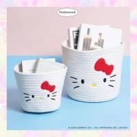 ราคา ตะกร้าเชือกคิตตี้ ตะกร้าใส่ของเชือกถัก ใส่ของคิตตี้ Hello Kitty Sanrio แท้ พร้อมส่ง (56853496612)