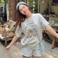 ราคา ♡ เสื้อยืด Over Size ลายน้องหมี3 ตัว (23867646859)