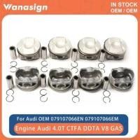 ราคา Piston & Rings Set Φ84.5mm STD Fit 4.0 T For Audi A6 A7 A8 Quattro 4.0T TFSI CTGA CRDB CWUB CTFA V8 (58056304505)