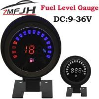 ราคา 1K-10Komh Fuel Level Gauge Digital Auto Car Fuel Level Meter with Red Blue LED Oil Tank Level Indic (44555661229)